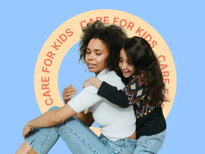 Parent reading parenting news on laptop