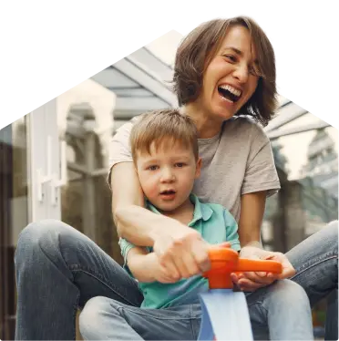 Family calculating child care subsidy savings